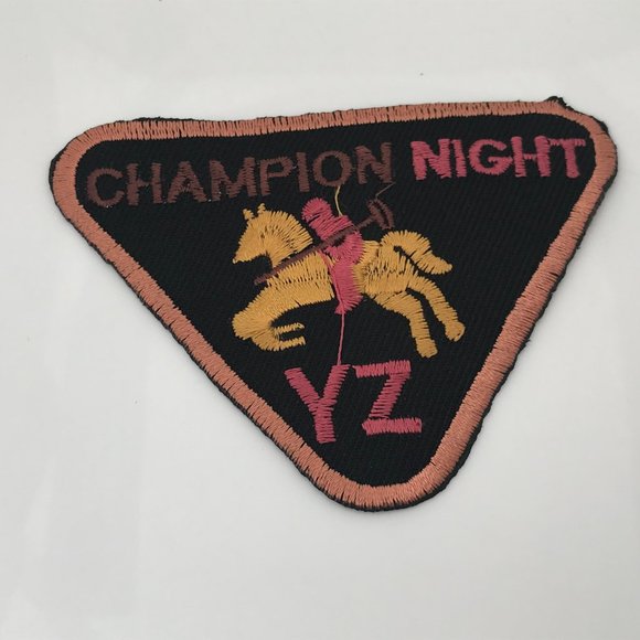 Iron On Patches Lot of 3 Champion Night Embroidery - Picture 6 of 8